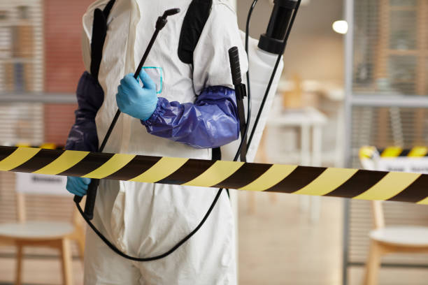 Professional Biohazard Cleanup technician working in Placedo, TX